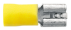 Flachsteckhülse isoliert, gelb 6,3 x 0,8 mm (100 Stück)