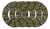 Bremsbelagsatz Ø 178 mm, mit Nieten Stärke 5 mm