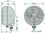 Anbauscheinwerfer Ø135 mm, stehend mit Standlicht, ( links und rechts verwendbar )
